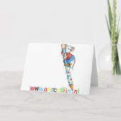 誕生の発表"ベビーの到着" 案内状 (裏面)