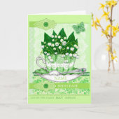 誕生の花と宝石メイのワードゲームカード カード (黄色い花)