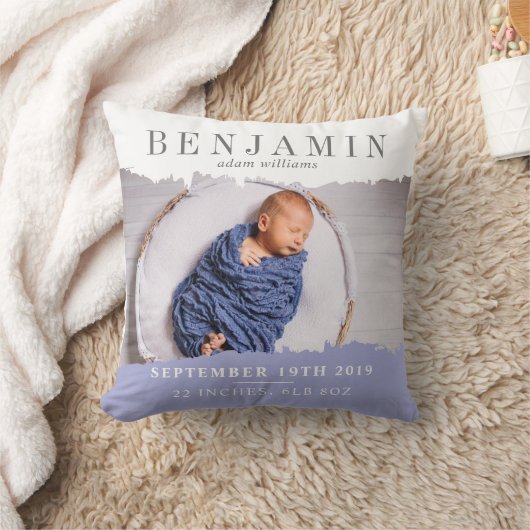 誕生の詳細モダン写真の保存 クッション (ブランケット)
