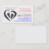 誕生のDoulaカード 名刺 (正面/裏面)