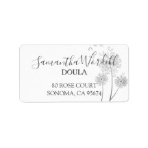 誕生エレガントダラ又は助産師差出人住所