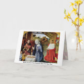 誕生オブキリストアンド(鳥)ショウジョウコウカンチョウローリンバイジャンヘイ カード (黄色い花)