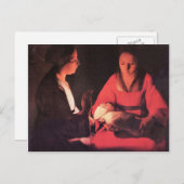 誕生オブキリストバイジョルジュドゥラツアー ポストカード (正面/裏面)