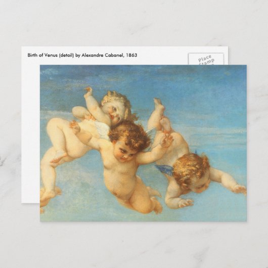 誕生オブビーナスエンジェルス詳細バイアレクサンドレカバネル ポストカード (正面/裏面)