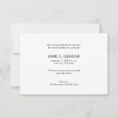 誕生カスタムベビーガールシャワーサンキュー サンキューカード (裏面)