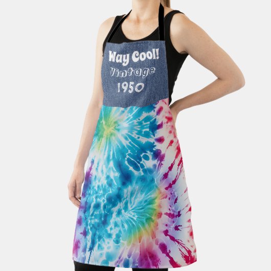 誕生カスタム年絞り染めオールオーバープリントエプロン エプロン (インサイチュ)