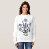 誕生カスタム月お母さパーソナライズされたんギフト祖母 スウェットシャツ (正面フル)