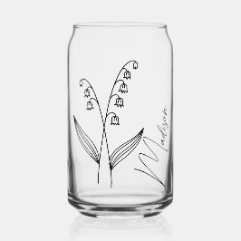 誕生カスタム月の花は花嫁の贈り物 ガラス缶