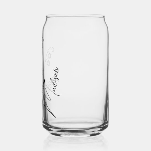 誕生カスタム月の花は花嫁の贈り物 ガラス缶 (左)