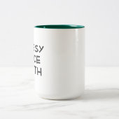 誕生カッコいいコーヒーマおもしろいグデザイン ツートーンマグカップ (中央)