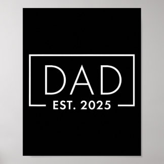 誕生ギフトおもしろい社1stタイムパパEst 2025新しいパパ ポスター