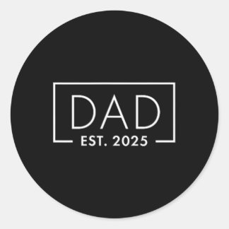 誕生ギフトおもしろい社1stタイムパパEst 2025新しいパパ ラウンドシール
