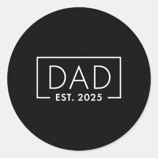 誕生ギフトおもしろい社1stタイムパパEst 2025新しいパパ ラウンドシール