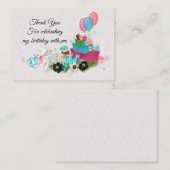 誕生サンキューカードの日の贈与 ノートカード (正面/裏面)