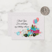 誕生サンキューカードの日の贈与 ノートカード (正面/裏面インサイチュ)