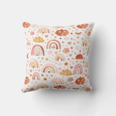 誕生スパーソナライズされたタテスボホレインボウズ クッション (裏面)