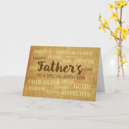 誕生ソン宗教父の日用品 カード (黄色い花)