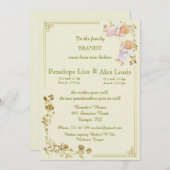 誕生ツインベビー発表 案内状 (正面/裏面)