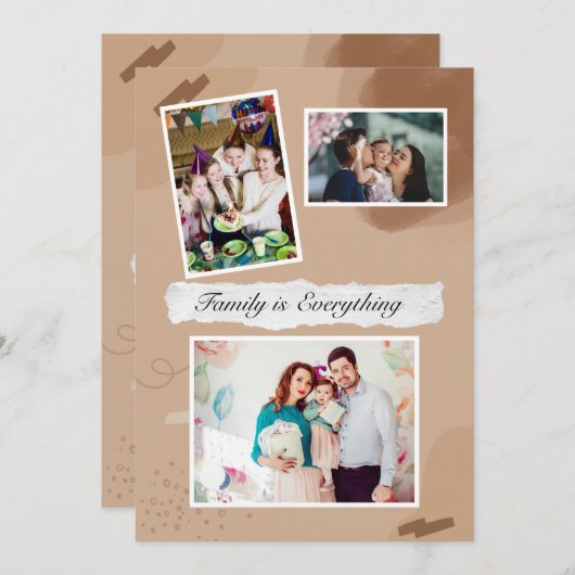 誕生デイ招待状カード 招待状 (正面/裏面)