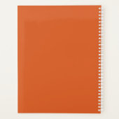 誕生パーソナライズされたフラワーカ月10月マリゴールド プランナー手帳 (裏面)