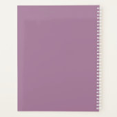 誕生パーソナライズされたフラワーカ月9月アスター プランナー手帳 (裏面)