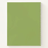 誕生パーソナライズされたフラワーメイ・ホーソーン ノートブック (裏面)