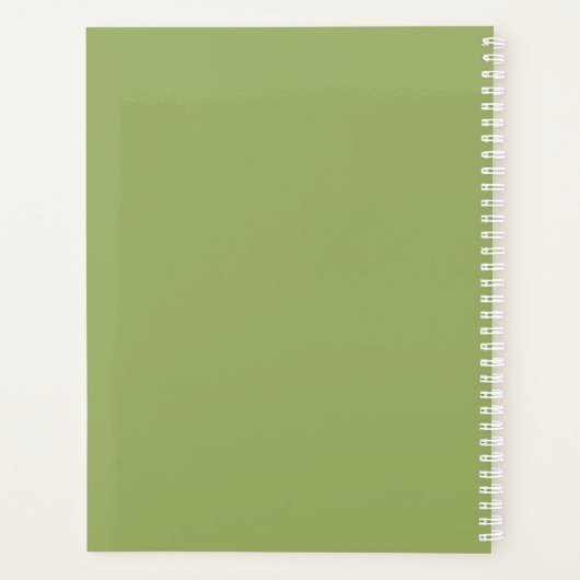 誕生パーソナライズされたフラワーメイ・ホーソーン プランナー手帳 (裏面)