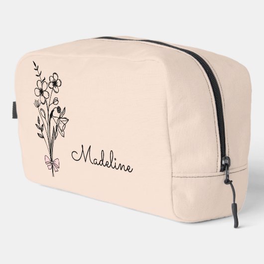 誕生パーソナライズされた月花灯桃 ドップキット (右コーナー)