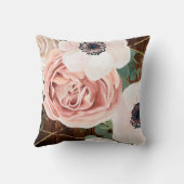 誕生パーソナライズされた枕幾何学園バラ クッション (裏面)