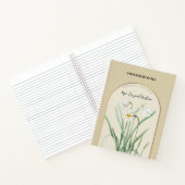 誕生パーソナライズされた花月12月水仙 ノートブック (内部)
