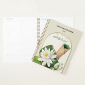 誕生パーソナライズされた花月7月ウォーターリリー プランナー手帳 (ディスプレー)