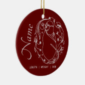 誕生ファクトカスタムオーナメント セラミックオーナメント (右)