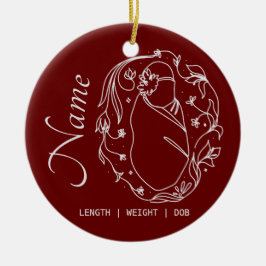 誕生ファクトカスタムオーナメント セラミックオーナメント