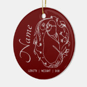 誕生ファクトカスタムオーナメント セラミックオーナメント (左)