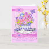 誕生フラワーアンドジェムエイプリルワードゲームカード カード (黄色い花)