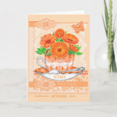 誕生フラワーアンドジェムオバーワードゲームカード カード (正面)