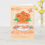 誕生フラワーアンドジェムオバーワードゲームカード カード (黄色い花)