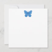 誕生フラワーアンドジェムシューンティーカップカード 招待状 (裏面)