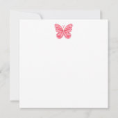 誕生フラワーアンドジェムジュンティーカップカード 招待状 (裏面)