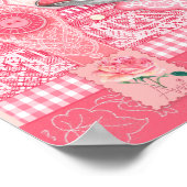 誕生フラワーアンドジェムジュンティーカップポスター ポスター (角)