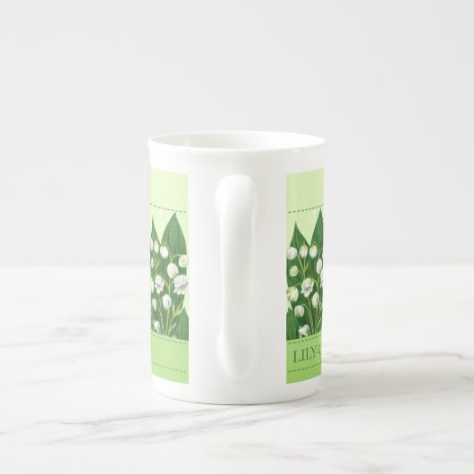 誕生フラワーアンドジェムメイボーン中国マグ ボーンチャイナマグカップ (裏面)