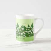 誕生フラワーアンドジェムメイボーン中国マグ ボーンチャイナマグカップ (右)