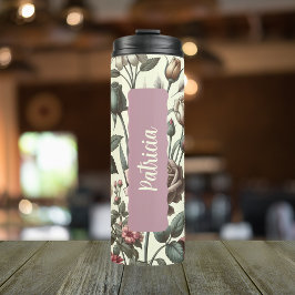 誕生フラワーカ月6月バラ パーソナライズされた タンブラー