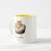 誕生フラワーマグカップ ツートーンマグカップ (正面左)