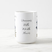 誕生フラワー7月誕生日ラークスパー コーヒーマグカップ (中央)