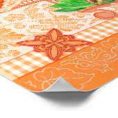 誕生フラワー&ジェム10月バードケージポスター ポスター (角)