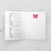 誕生フラワー&ジェム7月ワードゲームカード カード (内部)