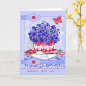 誕生フラワー&ジェム7月ワードゲームカード カード (黄色い花)