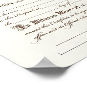 誕生プリント ポスター (角)