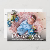 誕生モダンのお知らせ ポストカード (正面/裏面)